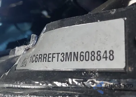 2021 Ram 1500 Big Horn 4X2 5'7 Box from USA, damaged, VIN 1C6RREFT3MN608848